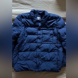 Men's Blue Puffer Jacket | GAP
